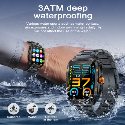 Stylish smartwatch with silicone band