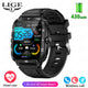 Black Strap with White Case and White Text