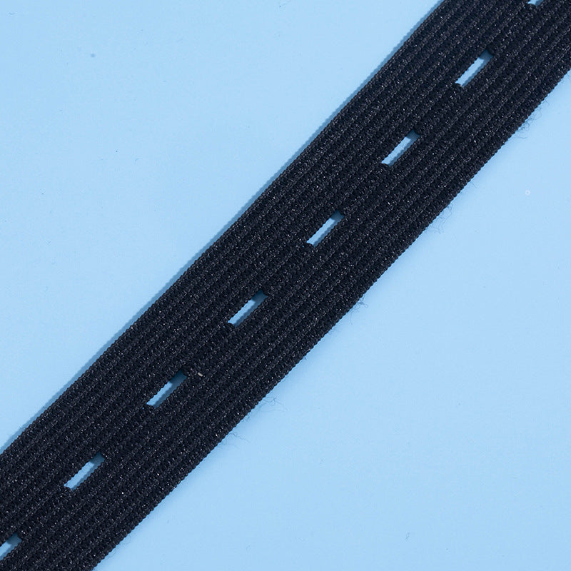 Close-up of waistband adjustment strap