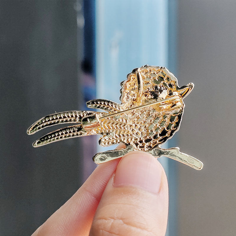 charming decorative bird brooch image 5