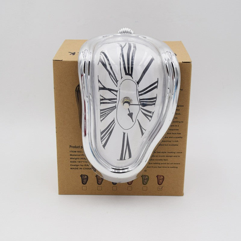 creative distorted clock corner placement