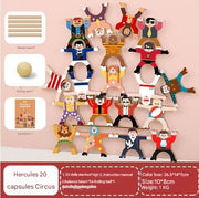 Circus Edition (20 strongman figurines, 1 ball, 4 balance beams, English instruction manual) (Pack of 1)