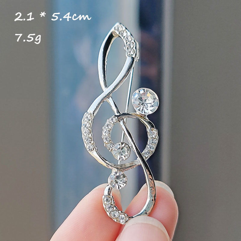 Creative Musical Note Brooch Image 6