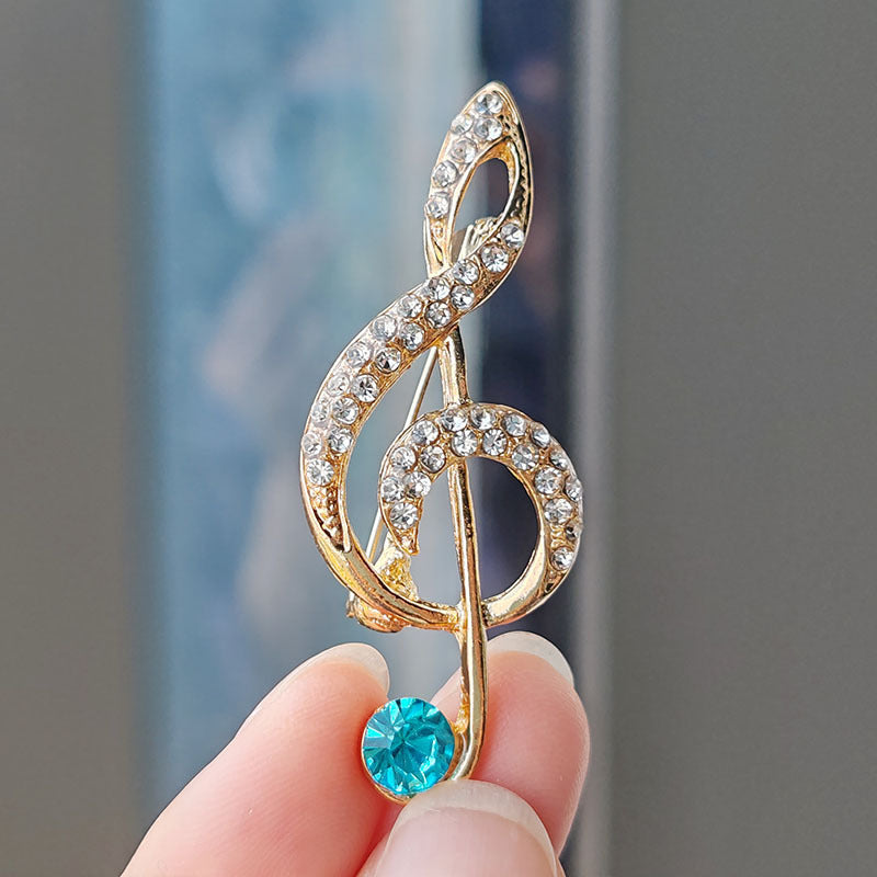 Creative Musical Note Brooch Image 8