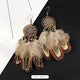 16-Sunflower Vintage Velvet Feather