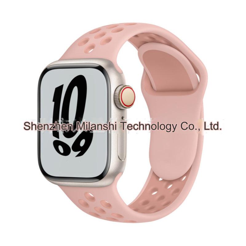 Dual Color Silicone Sport Band for Apple Watch Series 6, 7, 8, SE and Ultra - Comfortable & Durable