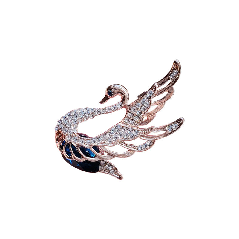 Stylish women's brooch with crystals