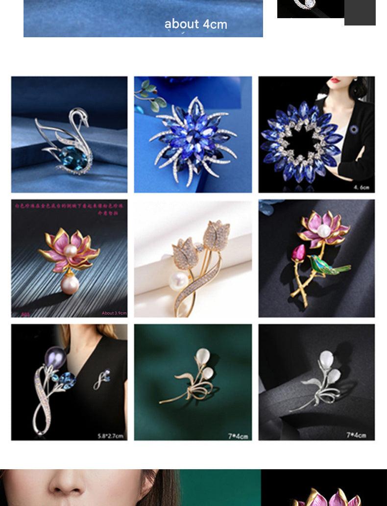 Beautiful floral design pin for casual wear