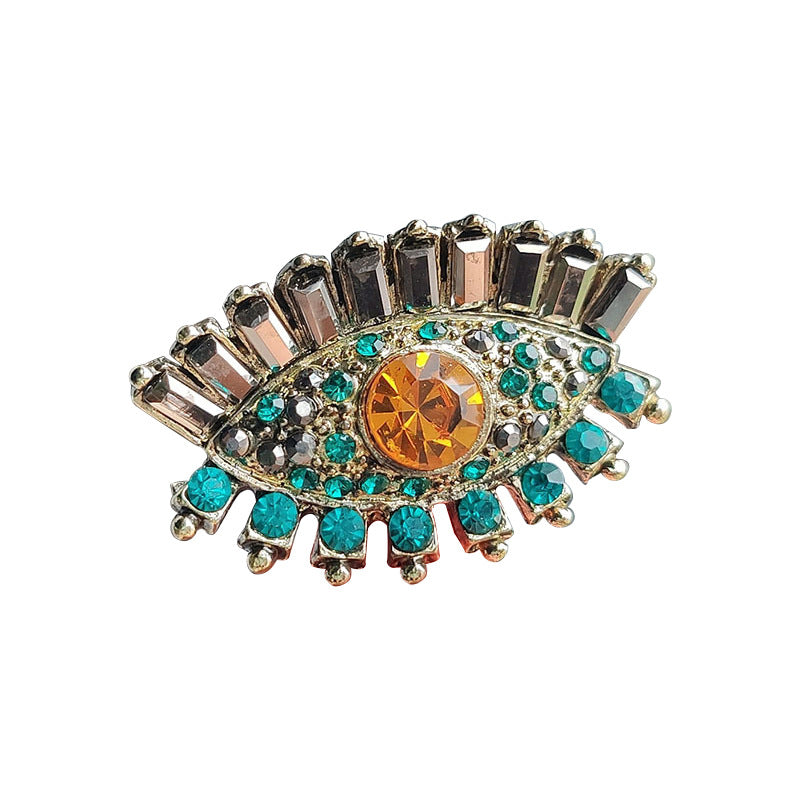 Unique alloy brooch with pearl details - image 5
