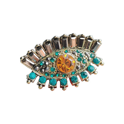 Unique alloy brooch with pearl details - image 5