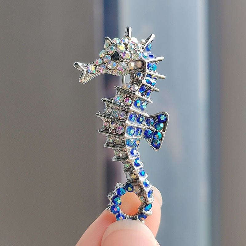 Casual or Formal Use Seahorse Brooch Image 4