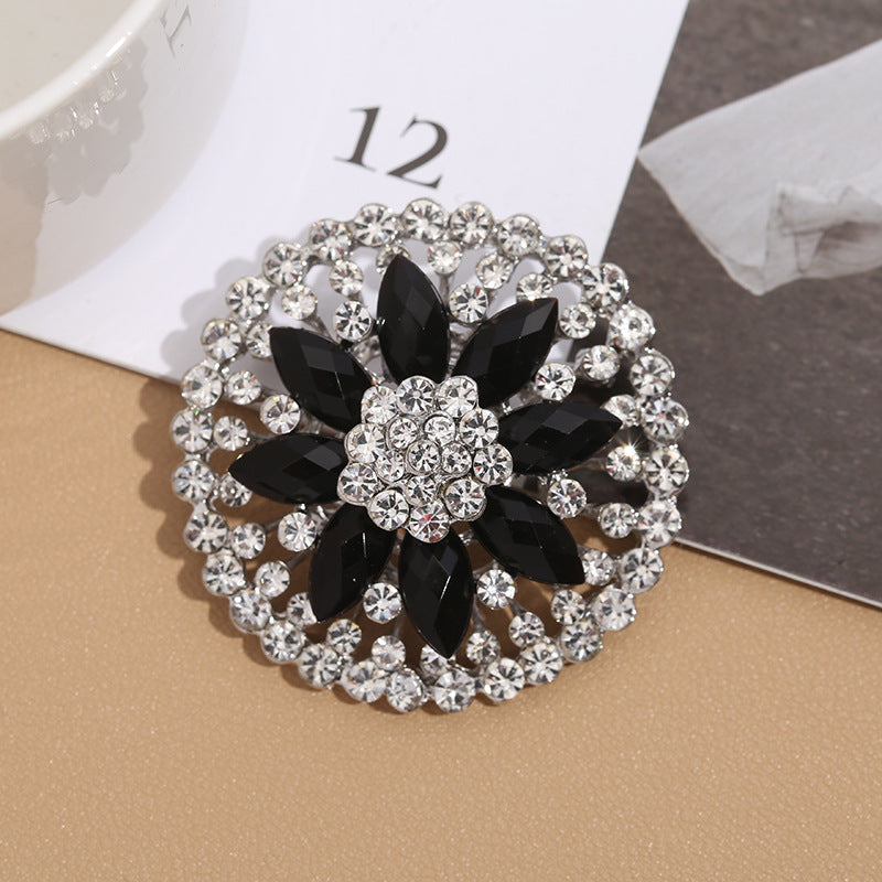 Premium Alloy Flower Brooch Pin Image 5