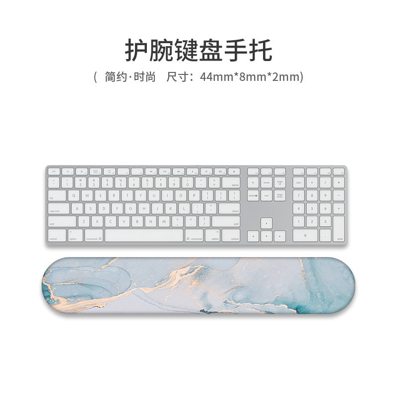 Custom Memory Foam Wrist Support Mouse Pad & Keyboard Rest for Ergonomic Comfort - Vibrant Designs