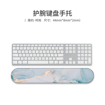 Custom Memory Foam Wrist Support Mouse Pad & Keyboard Rest for Ergonomic Comfort - Vibrant Designs