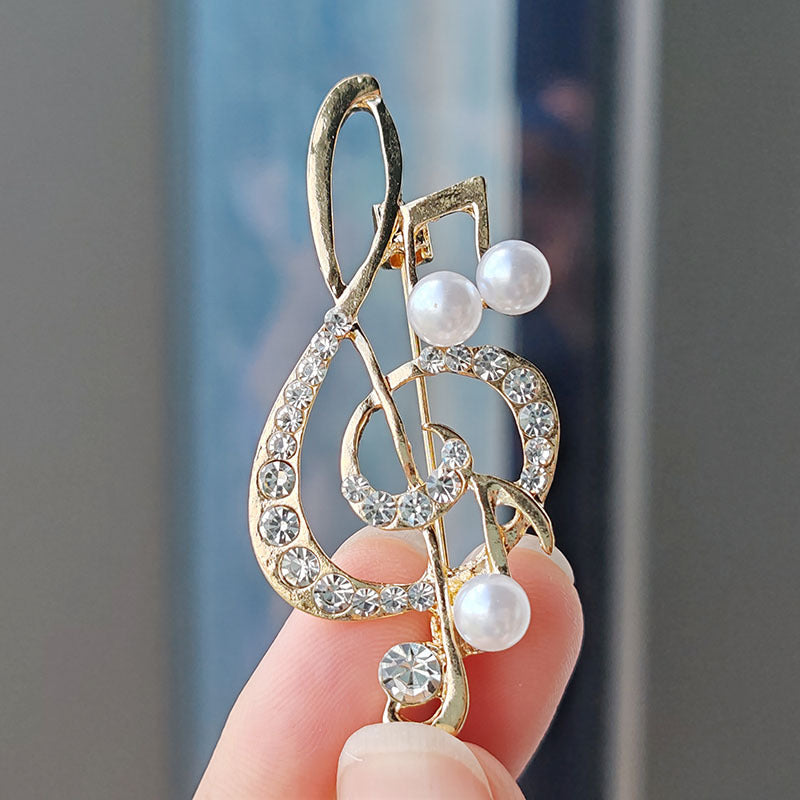 Creative Musical Note Brooch Image 8