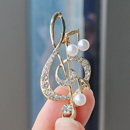 Creative Musical Note Brooch Image 8