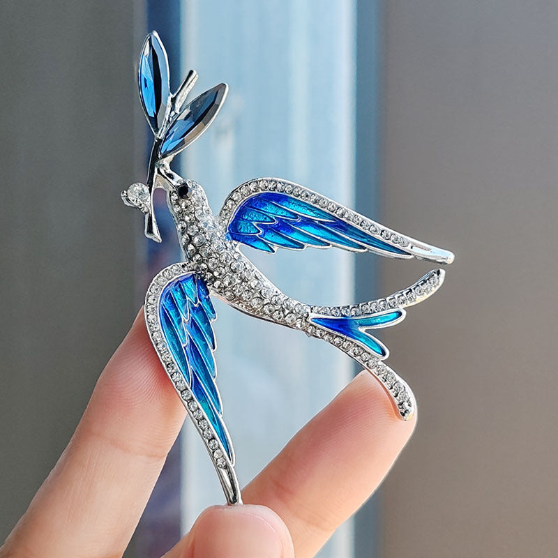 Blue Swallow Brooch Image 8
