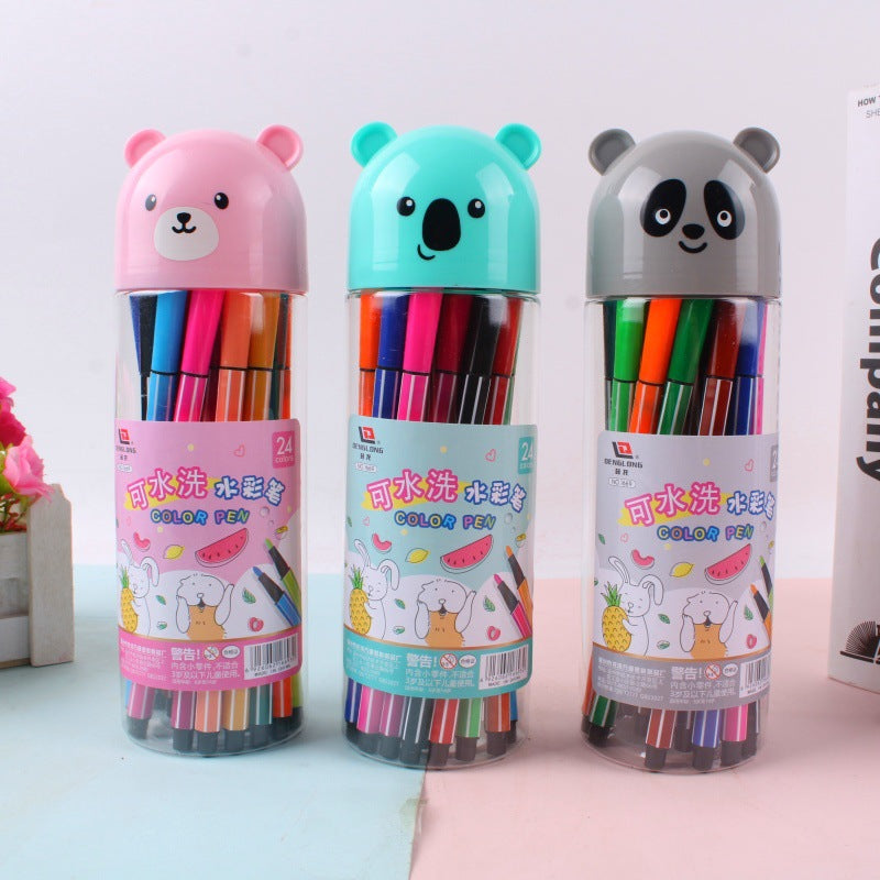 Vibrant Washable Watercolor Markers Set for Kids – 12/24/36 Colors for Art and Craft Enthusiasts