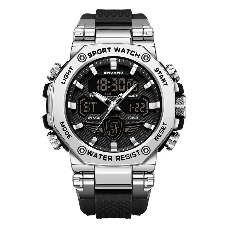 Multi-function sports watch display close-up