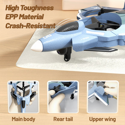 JJRC aircraft performing stunts in the sky