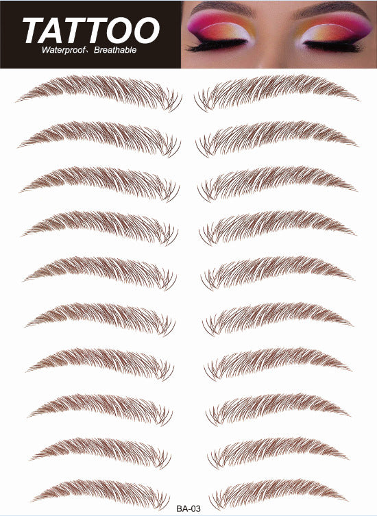 easy application eyebrow stickers image 7