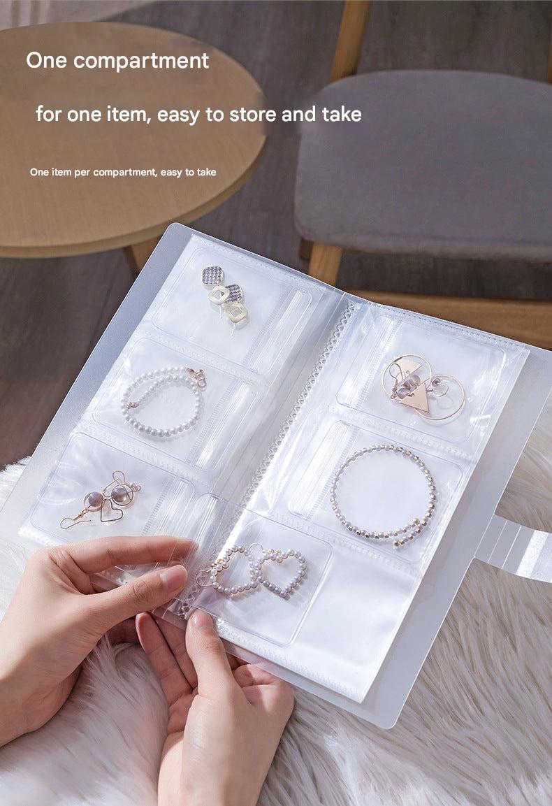 Earring holder with clear view