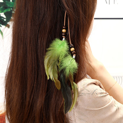 Vibrant feather hair accessory - image 2