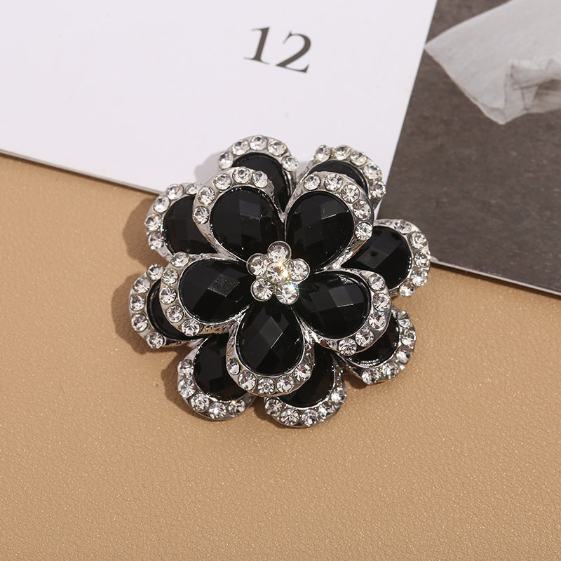 Premium Alloy Flower Brooch Pin Image 3