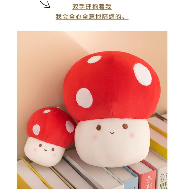 cute red mushroom figurine