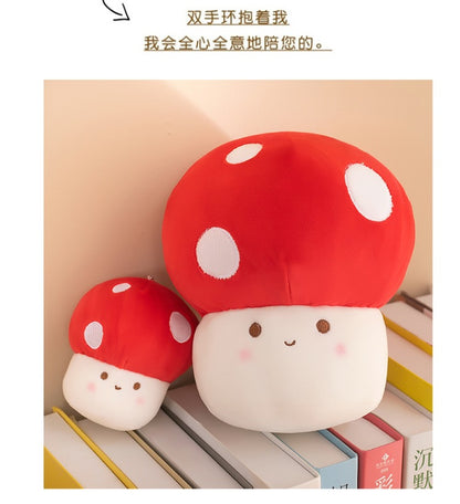 cute red mushroom figurine