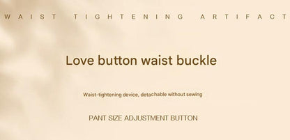 Waist adjustment button for dresses