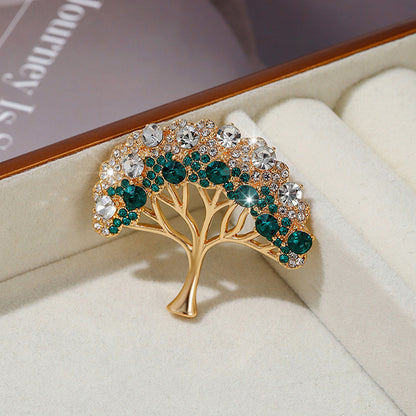 Gold Floral Brooch Pin Image 2