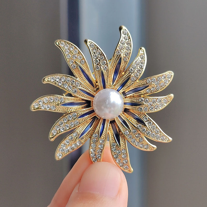 Brooch with anti-slip feature showcased