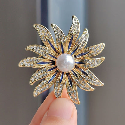 Brooch with anti-slip feature showcased