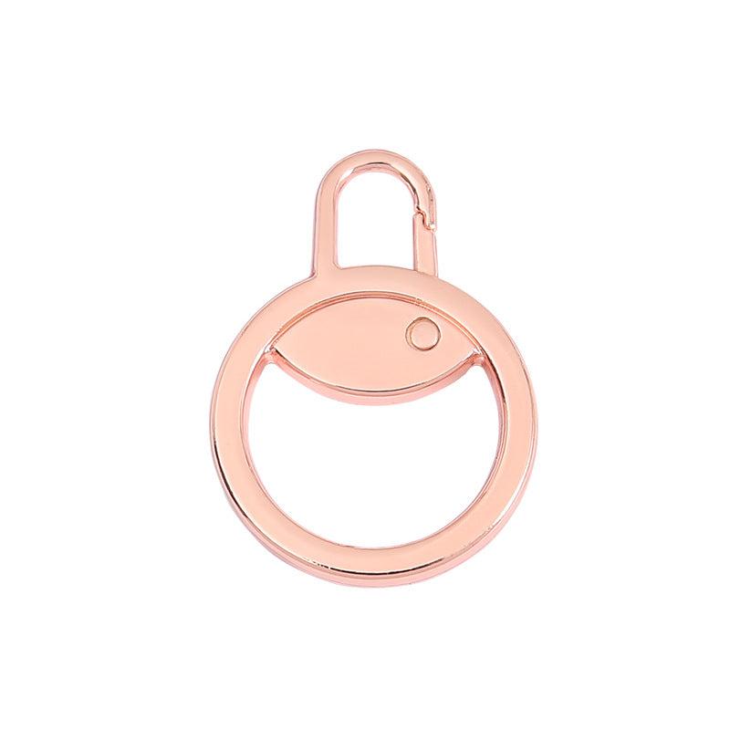 detachable zipper tags on clothing image