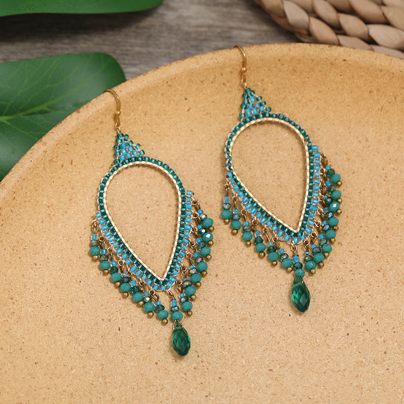 Set of colorful tassel earrings image 7