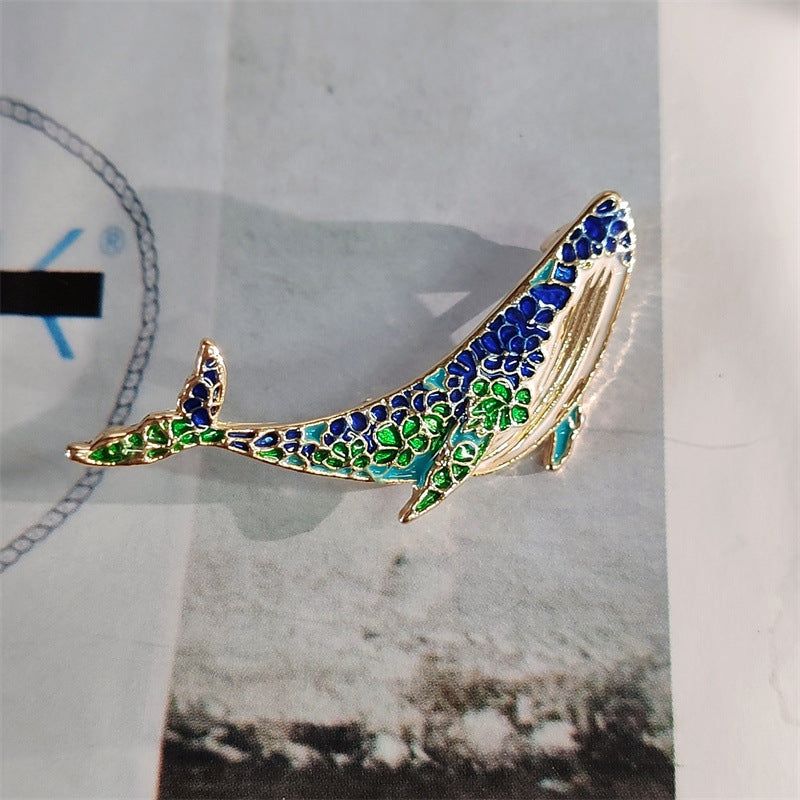 Dolphin brooch marine animal pin