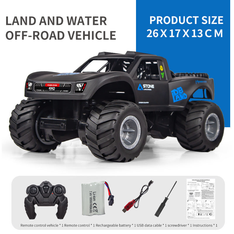 remote control car splashing water