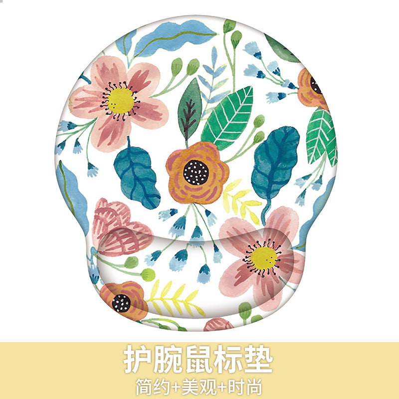 Custom Memory Foam Wrist Support Mouse Pad & Keyboard Rest for Ergonomic Comfort - Vibrant Designs