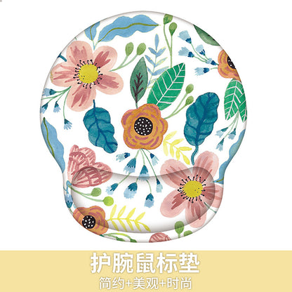 Custom Memory Foam Wrist Support Mouse Pad & Keyboard Rest for Ergonomic Comfort - Vibrant Designs