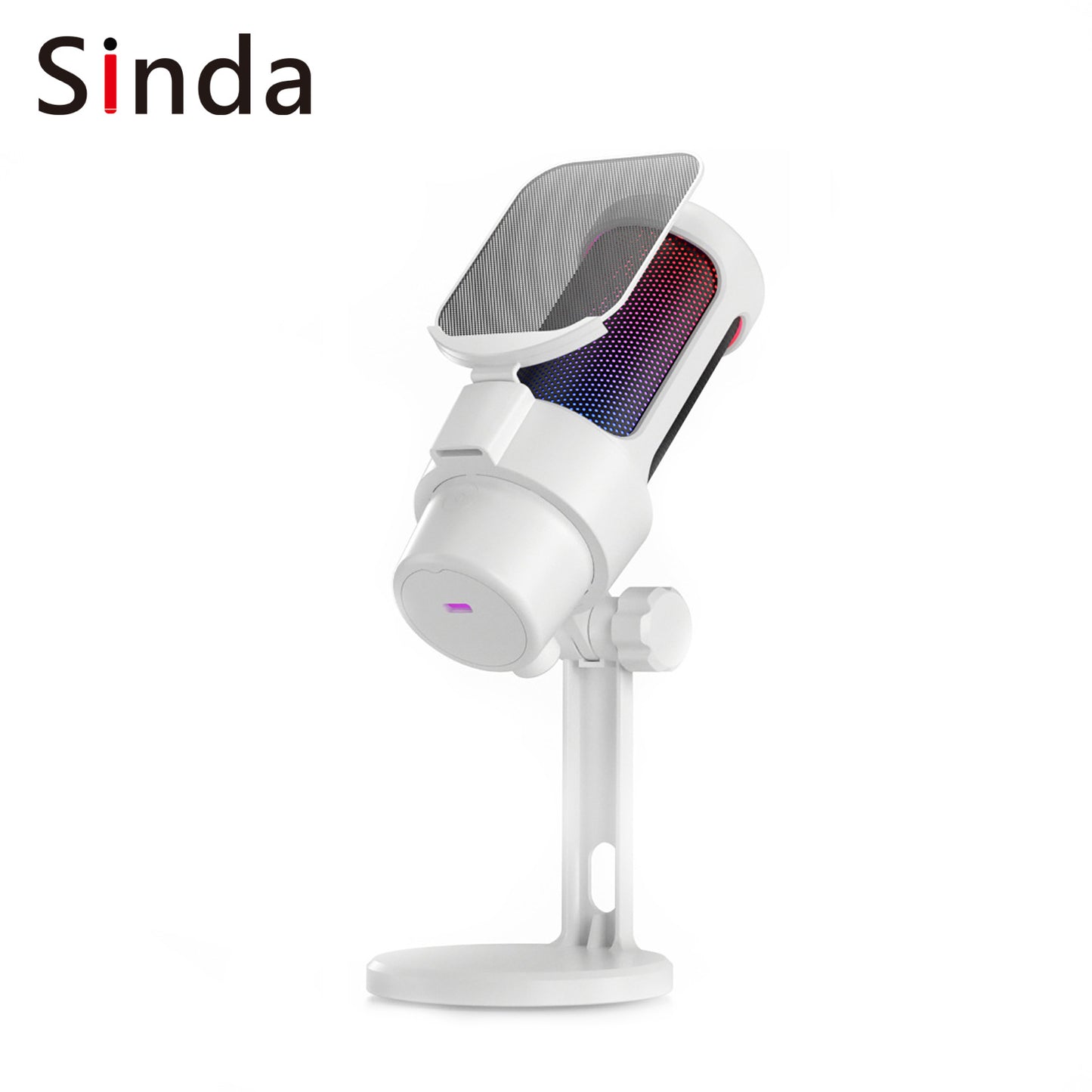 USB Live Streaming Microphone with Colorful Lights image 4