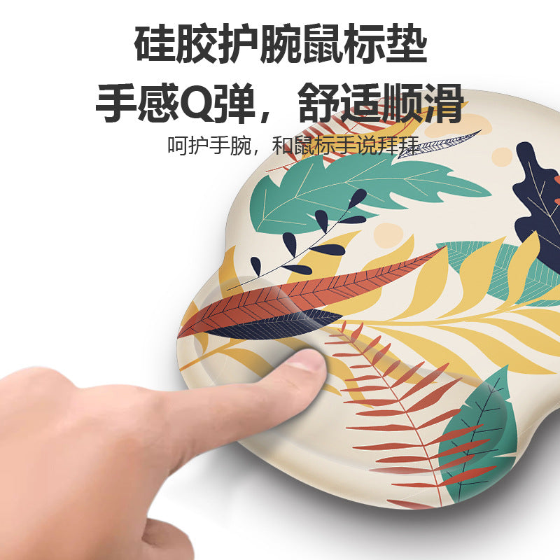 Custom Memory Foam Wrist Support Mouse Pad & Keyboard Rest for Ergonomic Comfort - Vibrant Designs