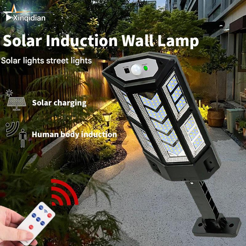 close-up of outdoor LED garden light