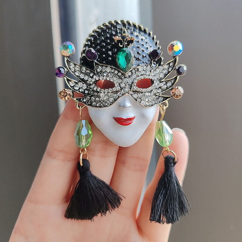 elegant floral brooch pin close-up