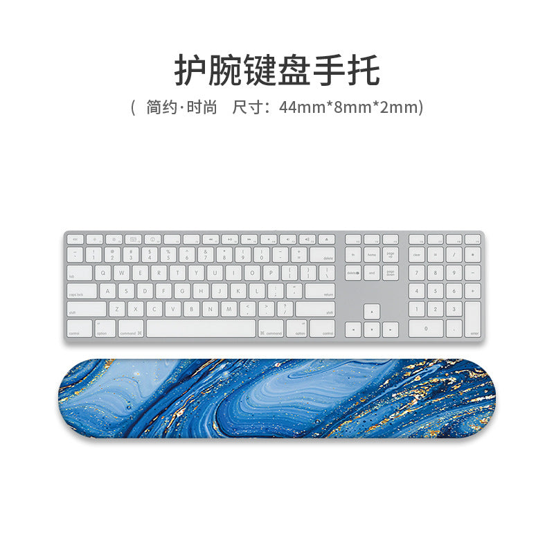 Custom Memory Foam Wrist Support Mouse Pad & Keyboard Rest for Ergonomic Comfort - Vibrant Designs