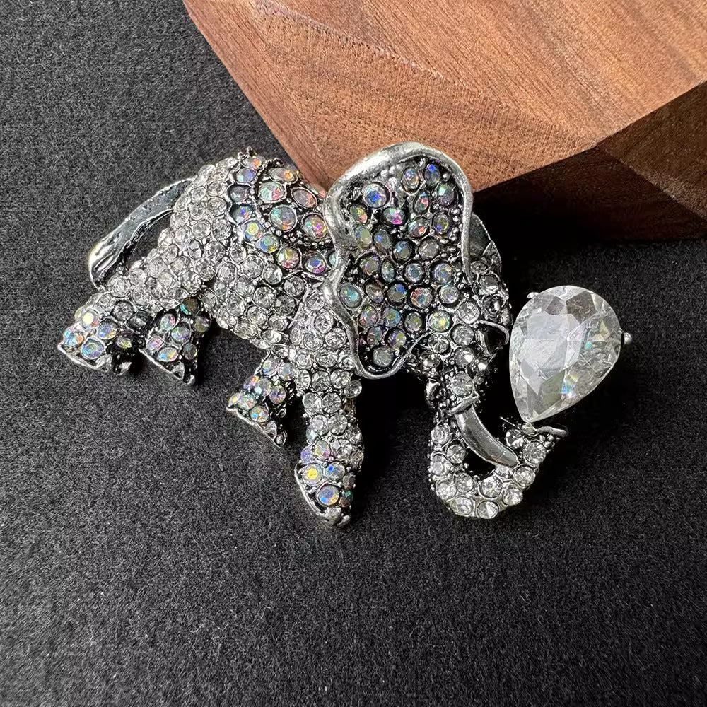 stylish alloy elephant brooch image 2