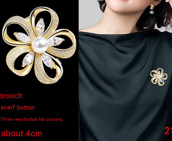 Stylish scarf clip accessory