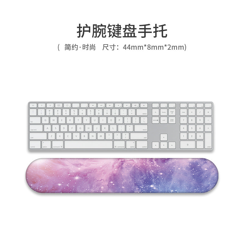 Custom Memory Foam Wrist Support Mouse Pad & Keyboard Rest for Ergonomic Comfort - Vibrant Designs