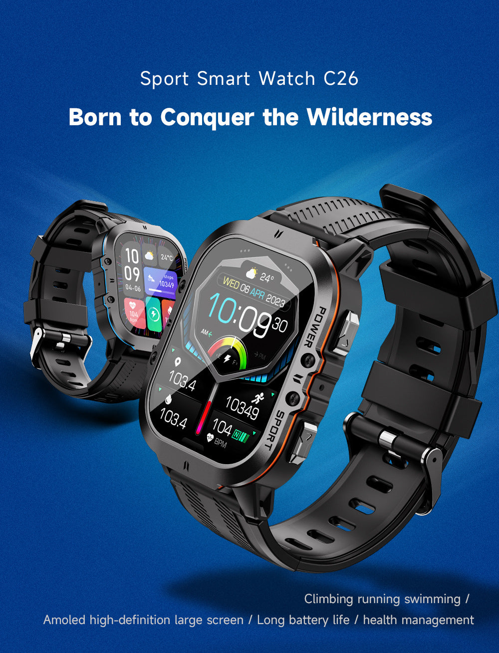 C26 Smartwatch front view