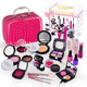 Luxury Magenta Leather Bag 21-Piece Set + Hot Stamping Gift Box